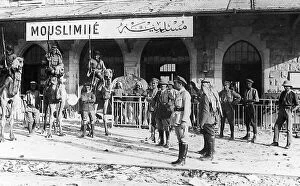 Tommies Collection: British troops at Mouslimie Station in Syria during WW1