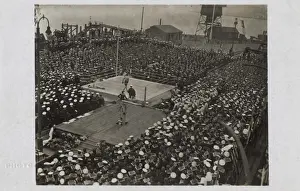 Fife Prints: British v. American navy boxing championship, WW1