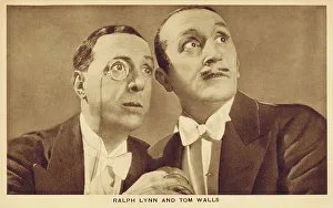 Actors Collection: British variety stars and actors Ralph Lynn and Tom Walls