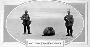 British mine washed up on the beach