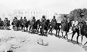 Yeomanry Prints: British Yeomanry in Damascus during the First World War