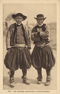 Images Dated 3rd June 2011: Brittany, France - two men in traditional costume