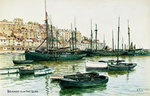 Brixham Prints: Brixham, Devon, viewed from the Quay