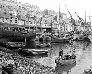 Images Dated 20th August 2018: Brixham Harbour Victorian period