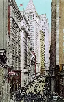 Bankers Prints: Broad Street and the Curb Brokers, New York