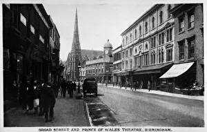 Blinds Prints: Broad Street and theatre, Birmingham, West Midlands