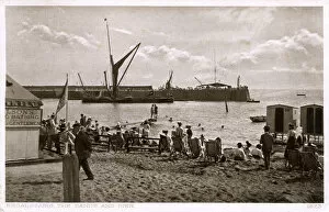 Deckchairs Collection: Broadstairs, Kent - The Sands and Pier