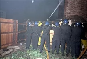 Images Dated 31st May 1985: Broadwater Farm Riots - London Fire Brigade