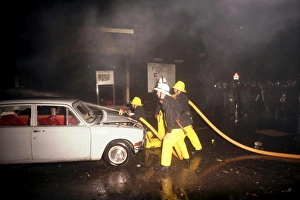 Images Dated 31st May 1985: Broadwater Farm Riots - London Fire Brigade