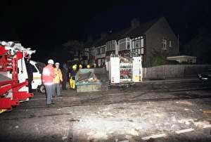 Images Dated 31st May 1985: Broadwater Farm Riots - London Fire Brigade
