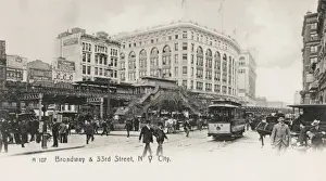 33rd Prints: Broadway and 33rd Street. New York