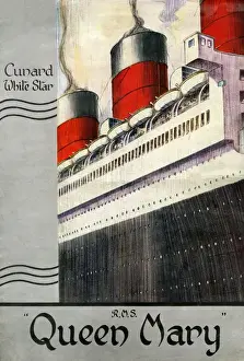 Funnels Prints: Brochure for the Cunard White Star Liner RMS Queen Mary