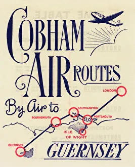 Images Dated 28th May 2012: Brochure design, Cobham Air Routes