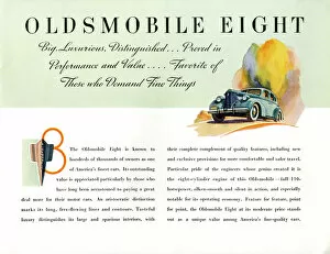 Affordable Gallery: Brochure illustration, Oldsmobile Eight