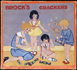 Christmas cracker box label
