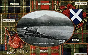 Bagpipes Gallery: Brodick Bay and Goatfell, Arran, Scotland