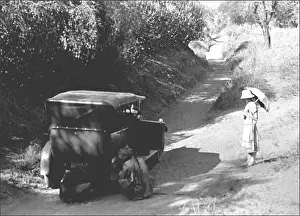 Midday Prints: Broken-down car - Baroda, India