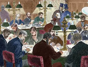 Brokerage Prints: Brokers working