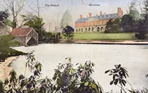 Bromley Prints: Bromley Palace and lake