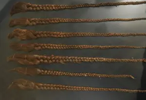 Scandinavia Prints: Bronze Age. Hair in the form of braided locks was also sacri