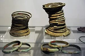 Images Dated 10th February 2013: Bronze bracelets from graves of the Piikkio cemetery. Finlan