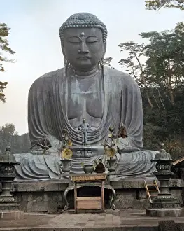 Kamakura Prints: Bronze Buddha, Kamakura, Japan