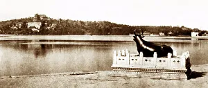 Bronze Bull, Summer Palace, Beijing, China, early 1900s