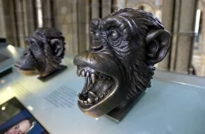 Alloy Collection: Bronze bust of a chimpanzee