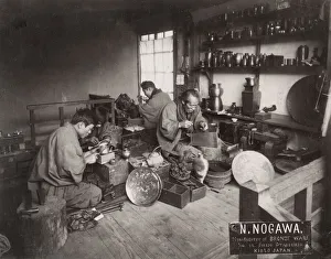 Bronze goods workshop, Japan