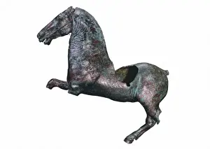 Extremaduran Prints: Bronze horse. Roman art. Sculpture on bronze