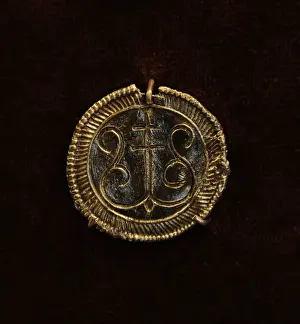 Pendants Prints: Bronze pendant. Museum of History and Navigation. Riga. Latv