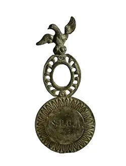 Badges Prints: Bronze Roman military badge (1st-2nd c. AD)