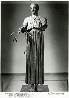 Bronze Statue of The Charioteer (c. 470 BC) - Delphi, Greece