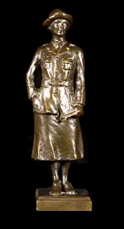 Bronze statuette of a WaC mechanic, WW1