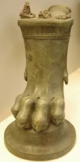 Hoof Prints: Bronze vase as lions foot. 7th-6th Century B. C. Archaic Age