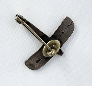 Images Dated 7th February 2013: Brooch in the shape of a WWI monoplane