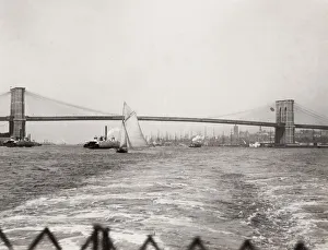Brooklyn Gallery: Brooklyn Bridge from the East River, Manhattan, New York