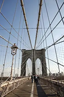 New York Prints: The Brooklyn Bridge in New York