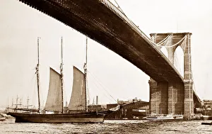 Brooklyn Bridge New York Victorian period