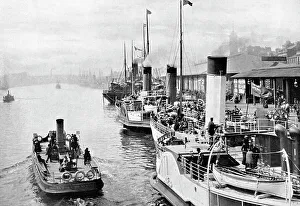 Clyde Prints: Broomielaw, Glasgow early 1900's