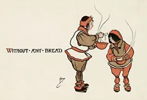 Broth Prints: She made them some broth without any bread