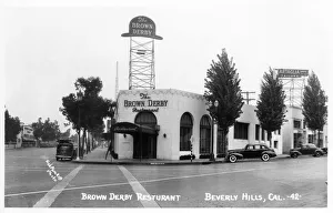 Pylon Gallery: Brown Derby Restaurant, Beverly Hills, California, USA