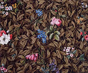 Kilburn Prints: Brown Leaves and Flowers Date: 1792