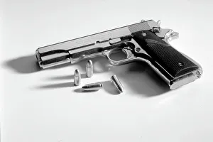 Browning Prints: Browning M1911.45 calibre automatic pistol