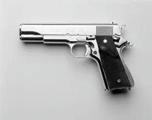 1970 Prints: Browning M1911.45 calibre automatic pistol
