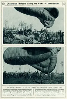 Recce Prints: Brtish observation balloon 1917