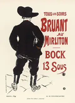 Sings Prints: Bruant by Lautrec