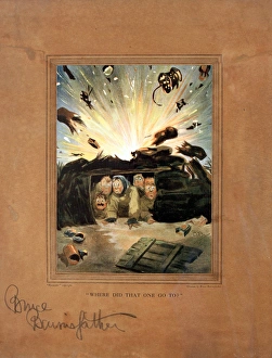Images Dated 10th February 2014: Bruce Bairnsfather cartoon, Where did that one go to?