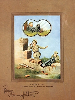 Images Dated 10th February 2014: Bruce Bairnsfather cartoon, Maxim Maxim
