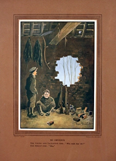 Images Dated 10th February 2014: Bruce Bairnsfather cartoon, So Obvious